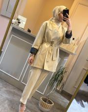 sentez sidney önü arkası nevlülü pantolon taş 2