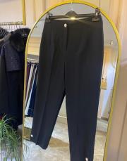 sentez paradise paça düğme pensli pantolon siyah 3