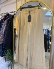 sentez abelia kısa geniş paça pantolon bej