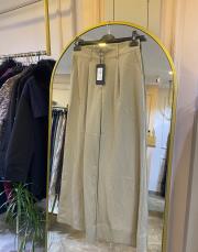 sentez abelia kısa geniş paça pantolon taş