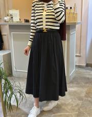 sentez ely beli lastikli etek siyah 2