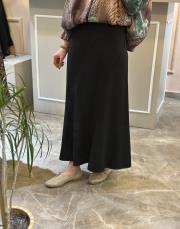 sentez lilium parçalı volanlı etek siyah 3