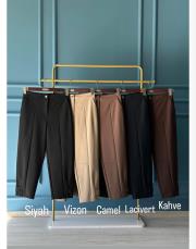 sentez premium nirvana paçası apoletli pantolon kahve