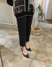 sentez premium nirvana paçası apoletli pantolon siyah 3