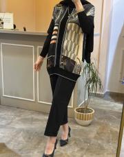 sentez premium nirvana paçası apoletli pantolon siyah 4