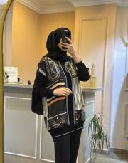 ghisa desenli tunik siyah 2