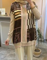 ghisa desenli tunik bej 3