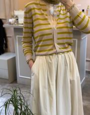 ghisa önü kuş motifli çizgili hırka taş-asit 2