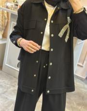 ghisa ceketi taş işlemeli takım siyah 5