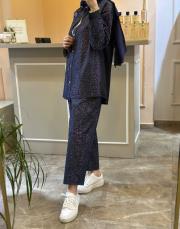 ghisa leopar desenli tuniği çıtçıt kapamalı takım mor 4