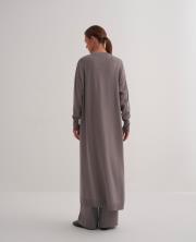 rayon merserize uzun hırka gri 3