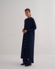 rayon merserize uzun hırka lacivert 2