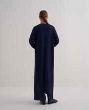 rayon merserize uzun hırka lacivert 3