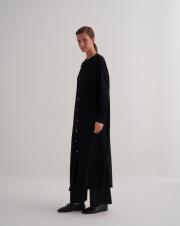 rayon merserize uzun hırka siyah 2