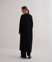 rayon merserize uzun hırka siyah 3