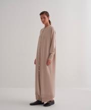 rayon merserize uzun hırka bej 2