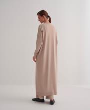 rayon merserize uzun hırka bej 3