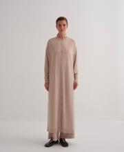 rayon merserize uzun hırka bej 5