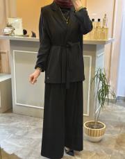 ghisa yeleğinin kuşağı içten geçirmeli takım siyah 2