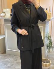 ghisa yeleğinin kuşağı içten geçirmeli takım siyah 3