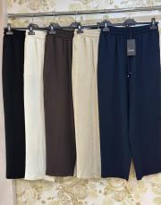 sentez nepal beli lastikli pantolon 5642 ekru 2