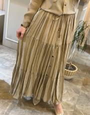 ceremony cebi fermuar detaylı suel etekli takım vizon 3