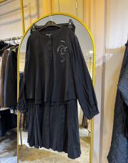 ceremony kristal işlemeli etekli modal takım siyah