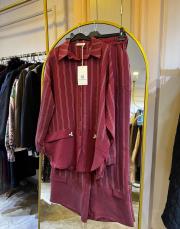 ceremony istiridye detaylı pantolonlu takım bordo 7