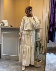 ceremony dantel detaylı pullu payet etekli takım orijinal