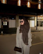 ghisa çizgili ceketli takım bej 2