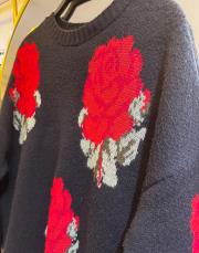 desenli triko kazak siyah siyah 2