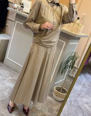 ghisa üstü yandan modelli etekli takım vizon 2