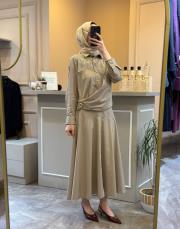 ghisa üstü yandan modelli etekli takım vizon 5