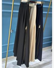 sentez rozie yanı fermuarlı kiloş etek lacivert 5