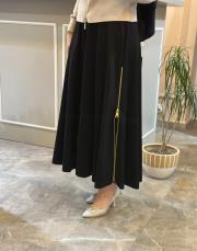 sentez rozie yanı fermuarlı kiloş etek siyah 2