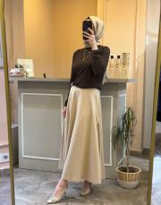 sentez rozie yanı fermuarlı kiloş etek taş 6