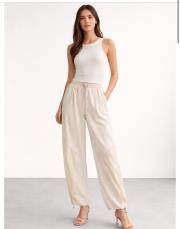 sentez paçası kapsüllü paraşüt detaylı pantolon taş