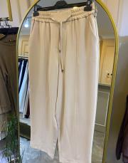sentez elegance beli lastikli dar paça pantolon taş 2