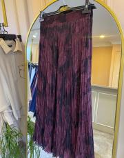 sentez efru desen kırıştırma etek bordo