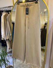 sentez jessica kapak cepli geniş paça pantolon vizon 2