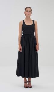 büzgü detaylı etek ekru 2