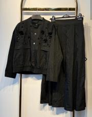 ghisa ceketi işlemeli etekli takım siyah 5