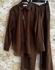 ghisa desenli takım kahve