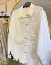 ceremony cebi çiçek nakış detaylı çıt çıtlı bluz ekru