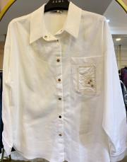 ceremony cebi çiçek nakış detaylı çıt çıtlı bluz ekru 2