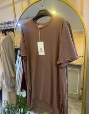 ceremony kısa kollu bambu bluz kahve