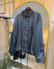 ghisa belden sıkmalı bomber ceket antrasit