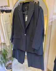 ghisa kendinden cizgili parlak boncuk işlemeli takım siyah