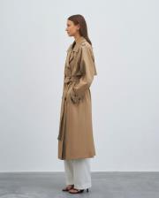 vatkalı koton trençkot camel 5