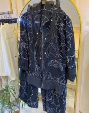 ceremony halka aksesuar detaylı önden fermuarlı samara takım orijinal